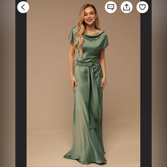 BEAUTIFUL SAGE GREEN BRIDESMAID DRESS - Picture 12 of 12